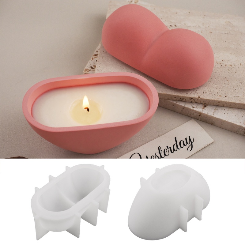 Candle Vessel Supplies - DIY Kalp Şeklinde Mum Kavanozu Silikon