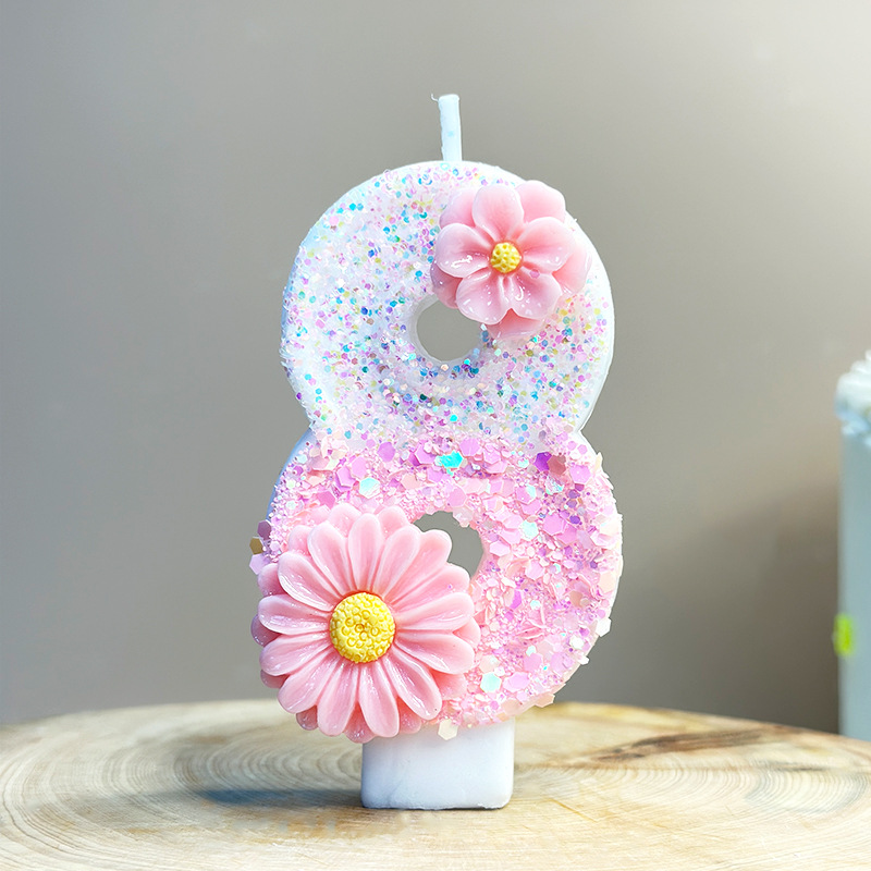 Yaratıcı pembe çiçek doğum gün - Candle Supplies Amazon incelemesi ve fiyatı
