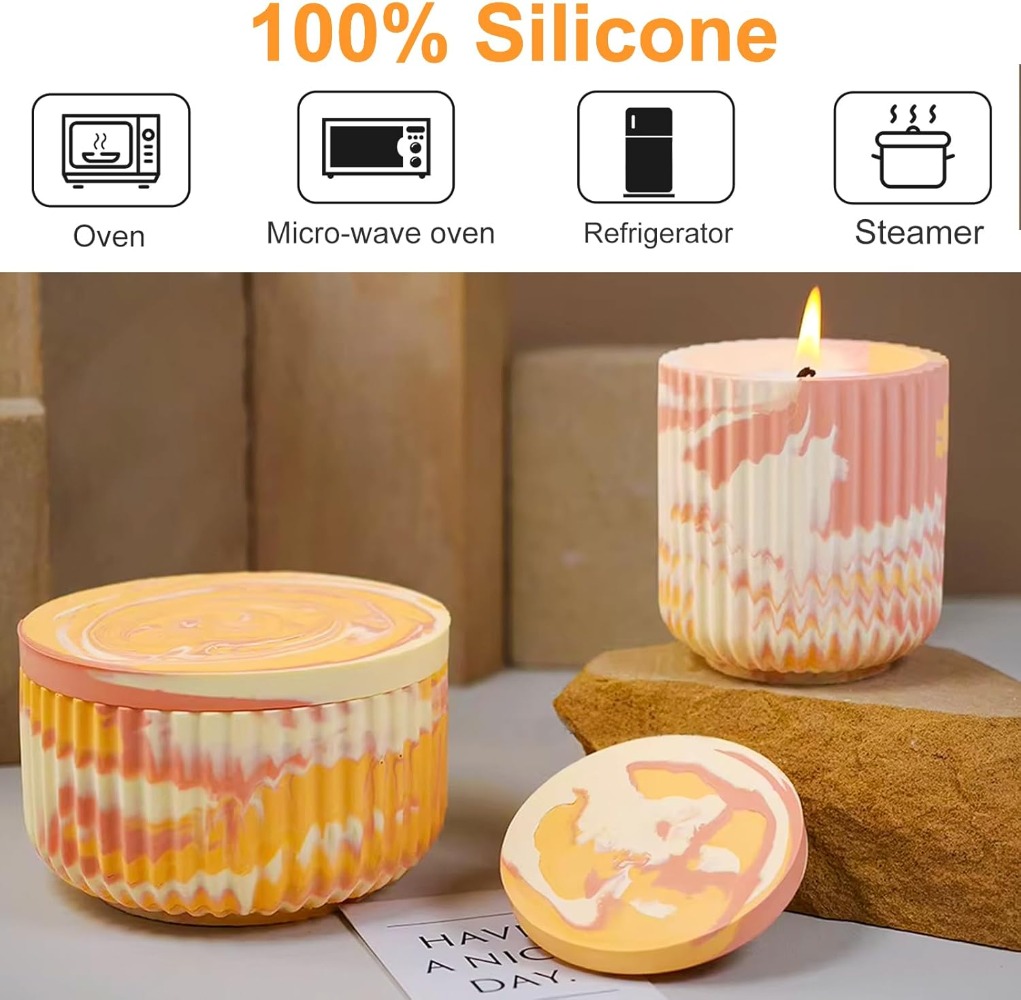 Silikon Kalıp Çizgili Yuvarlak - Candle Vessel Supplies incelemesi ve fiyatı